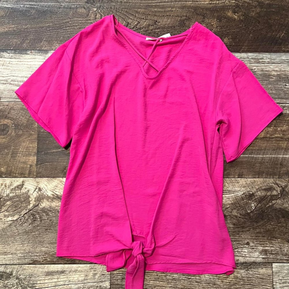 Hot Pink Front Tie